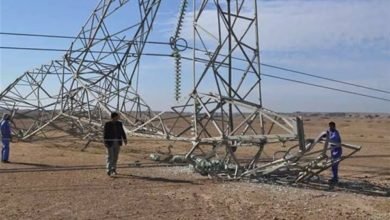 سقوط الأبراج الكهربائية