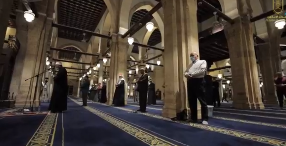 صلاة التراويح من جامع الأزهر