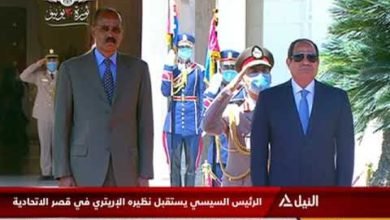 الرئيس السيسى يستقبل رئيس إريتريا