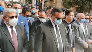 محافظ البحيرة في الجنازة