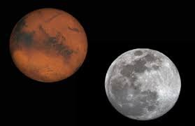 اقتران القمر بكوكب المريخ