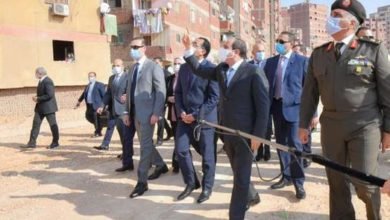زيارة الرئيس لعزبة الهجانة