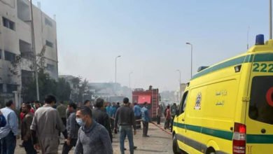 حريق مصنع بالعبور