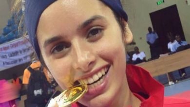 لاعبة التايكوندو نور حسين