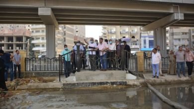 كسر خط مياه بالجيزة